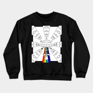 Space Jesus Interglactic nativty scene Crewneck Sweatshirt